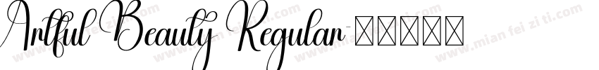 Artful Beauty Regular字体转换